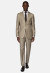 Brown Dove Grey Pure Wool Suit