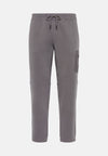 Grey Lightweight Scuba Cotton Blend Trousers