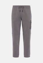 Grey Lightweight Scuba Cotton Blend Trousers