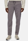 Grey Lightweight Scuba Cotton Blend Trousers