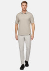 Beige High-Performance Pique Polo Shirt