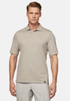 Beige High-Performance Pique Polo Shirt