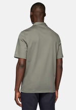 Green High-Performance Pique Polo Shirt