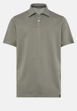 Green High-Performance Pique Polo Shirt