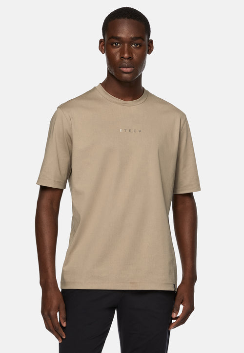 Beige High-Performance Jersey T-Shirt