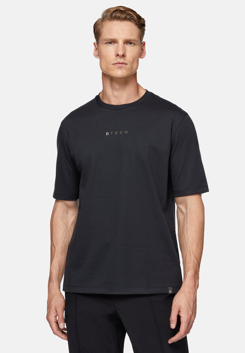 Black High-Performance Jersey T-Shirt