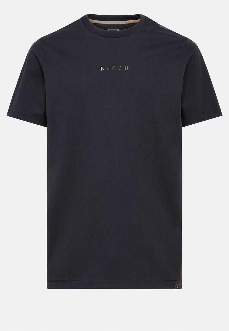 Black High-Performance Jersey T-Shirt