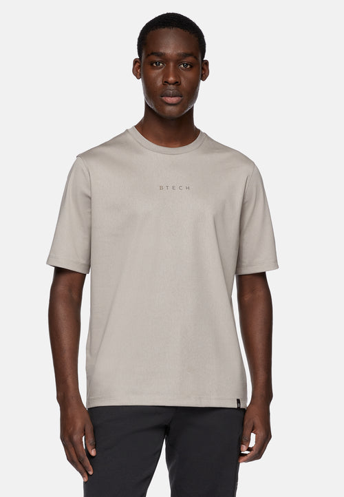 Beige High-Performance Jersey T-Shirt