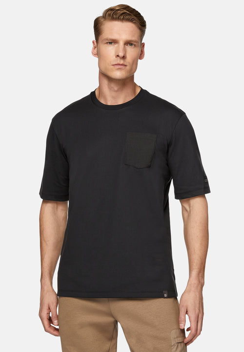 Black High-Performance Jersey T-Shirt