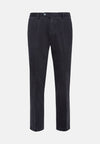 Blue Stretch Cotton Trousers