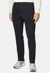 Blue Stretch Cotton Trousers