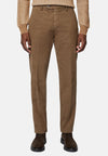 Brown Stretch Cotton Trousers