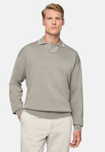 Brown Polo Cotton Jumper