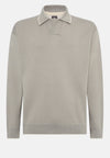 Brown Polo Cotton Jumper