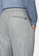 Grey City Trousers in Flannel