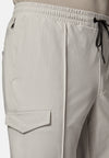 Beige B-Tech Mesh-Resistant Cargo Pants