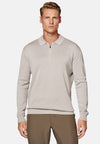 Sand Merino Wool Tech Polo Shirt