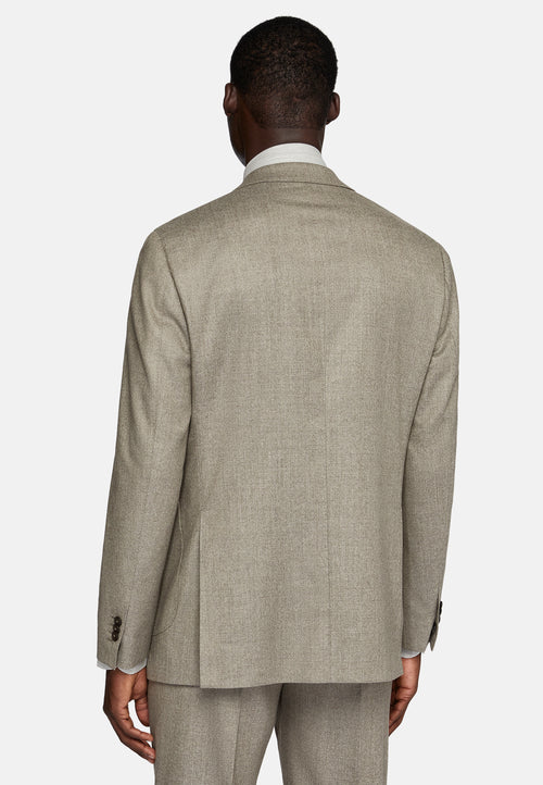 Brown Dove Grey Pure Wool Suit