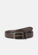 Brown Tumbled Leather Belt