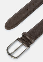 Brown Tumbled Leather Belt