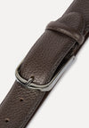 Brown Tumbled Leather Belt