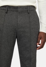 Grey Trousers in a Stretch Viscose and Nylon blend