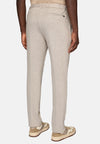 Beige Trousers In A Stretch Viscose And Nylon Blend