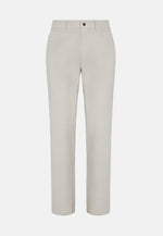 Beige B -Tech Jeans In Technical Fabric