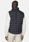 Blue Gilet In Technical Fabric