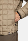 Beige Bomber Jacket In Technical Fabric