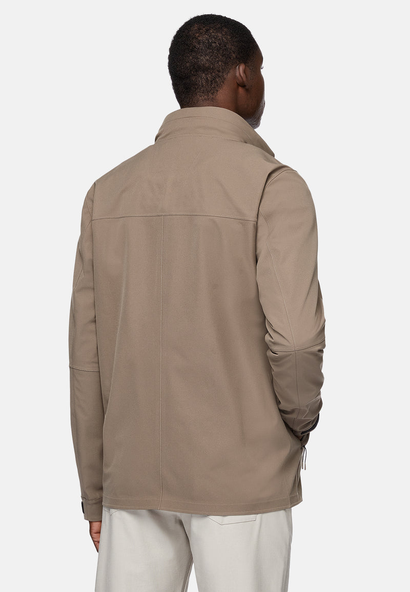 Brown B-Tech Technical Fabric Field Jacket