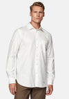 White Regular Fit Cotton Shirt