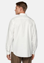 White Regular Fit Cotton Shirt