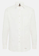 White Regular Fit Cotton Shirt