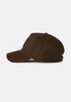 Brown Embroidery Cotton Baseball Cap