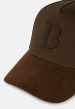 Brown Embroidery Cotton Baseball Cap