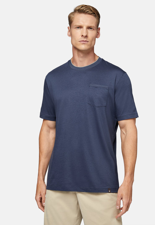 Blue Cotton T-Shirt