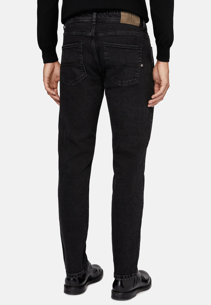 Black Stretch Denim Jeans