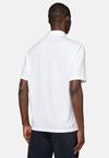 White Stretch Supima Cotton Polo Shirt