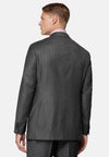 Black Charcoal Pinstripe Pure Wool Suit