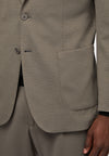 Brown Dove Grey B Tech Nylon And Wool Jacket