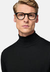 Black Wool Polo Neck Jumper