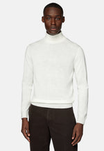 White Polo Neck Jumper