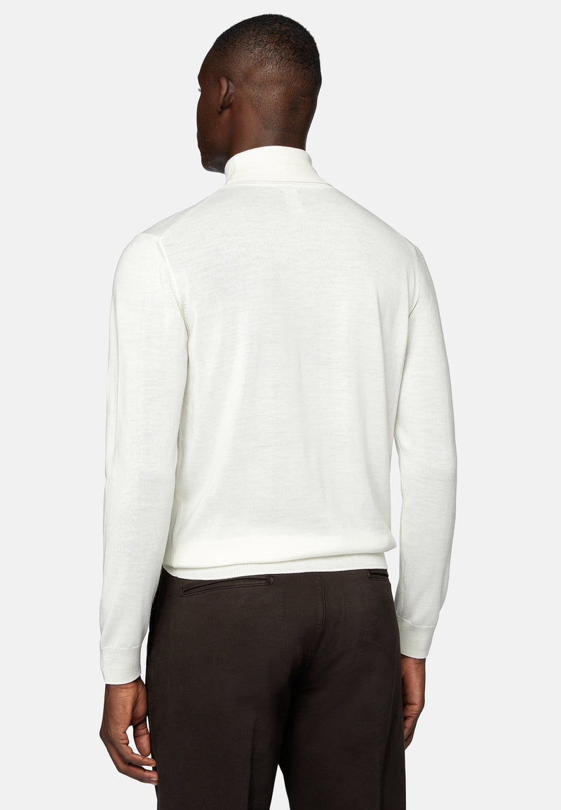 White Polo Neck Jumper