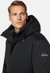 Black L-Block Jacket In Technical Fabric Padded With Goose Down