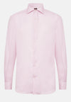 Pink Regular Fit Cotton Dobby Shirt