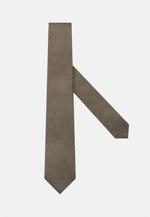 Brown Wool Blend Tie