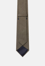 Brown Wool Blend Tie