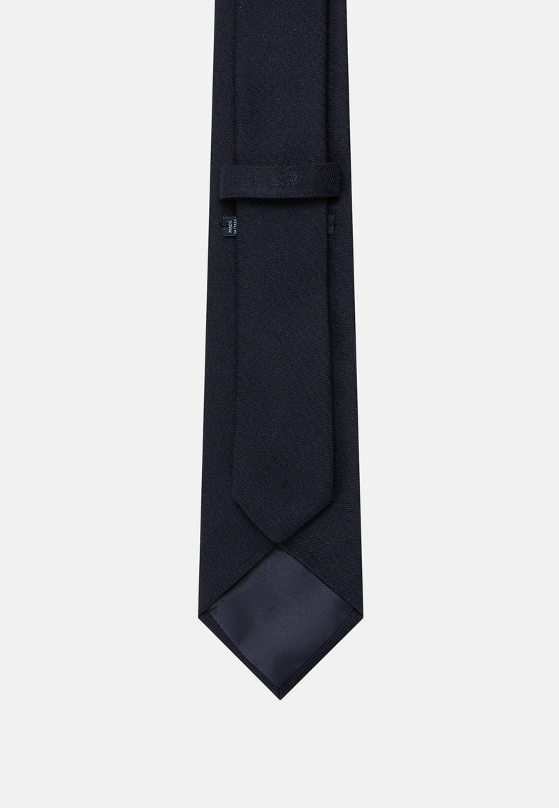 Blue Wool Blend Tie