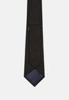 Black Cotton Blend Tie